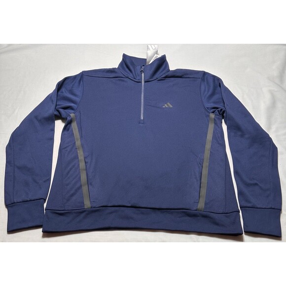 Adidas Womens Sport Performance 1/4 Quarter Zip Long Sleeve Training 2GF001 NWT - Picture 1 of 11
